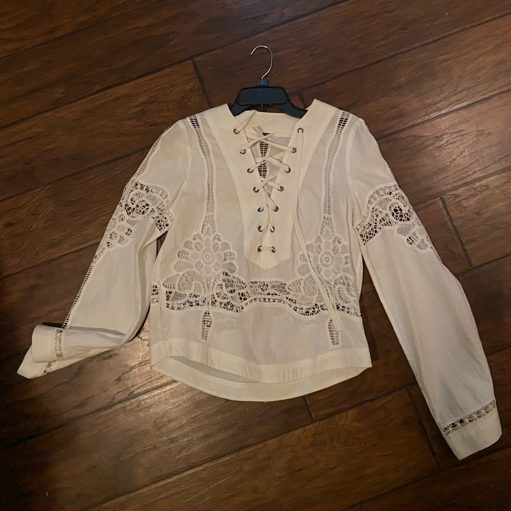 Free People White Top